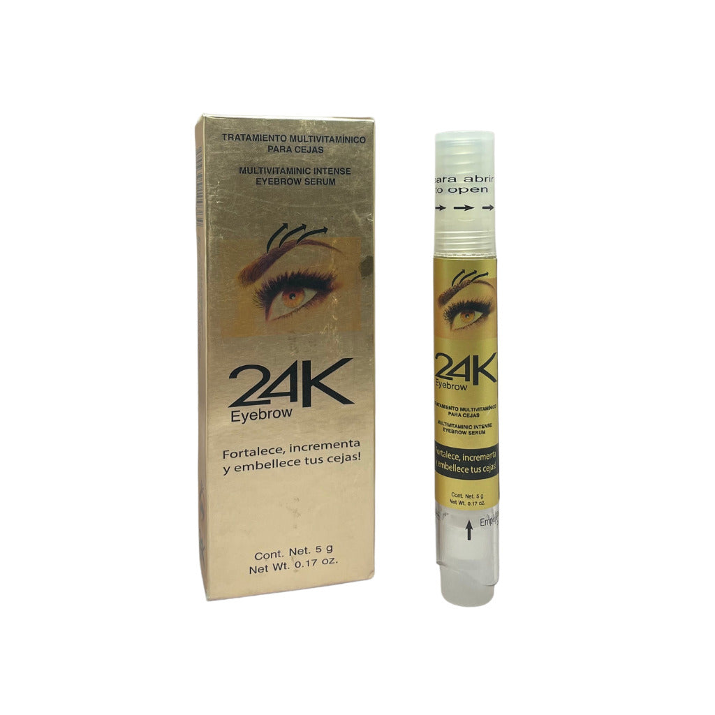 24k Eyebrow Tratamiento Multivitamínico para Cejas, 5 mL.