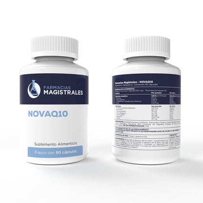 NOVAQ10 Suplemento Antioxidante Celular con co-enzima Q10  | 90 cápsulas (500 mg)