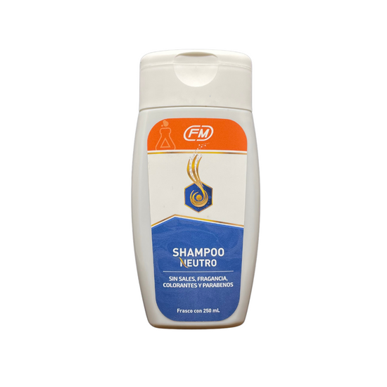 Shampoo neutro sin parabenos 250 mL PH neutro para piel sensible