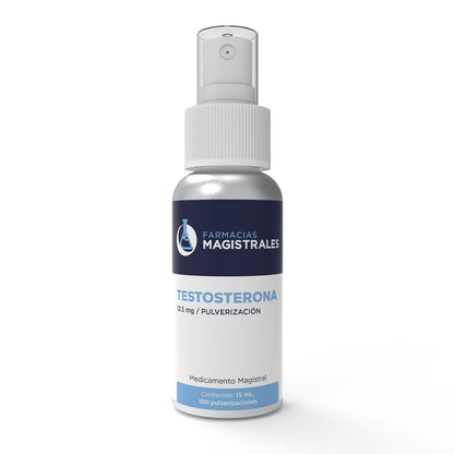Testosterona 12.5 mg/pulverización – Medicamento Magistral – 15 mL