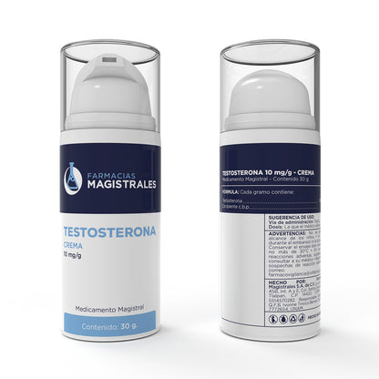 Testosterona Crema 10 mg/g – Medicamento Magistral – 30 g