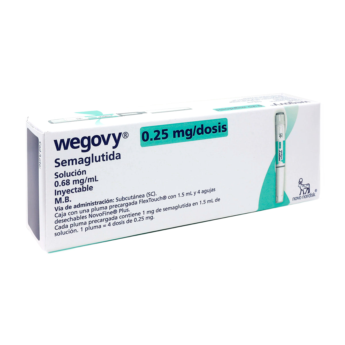 Wegovy FlexTouch Semaglutida 0.25 mg 1.5 ml | Pluma precargada