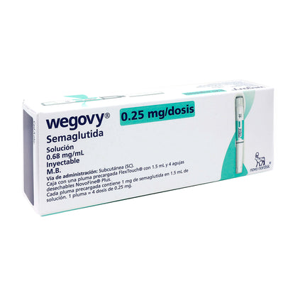Wegovy FlexTouch Semaglutida 0.25 mg 1.5 ml | Pluma precargada