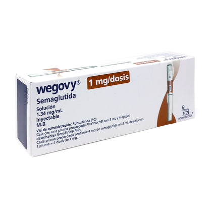 Wegovy FlexTouch Semaglutida 1 mg 3 ml | Pluma precargada