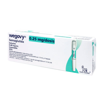 Wegovy FlexTouch Semaglutida 0.25 mg 1.5 ml | Pluma precargada