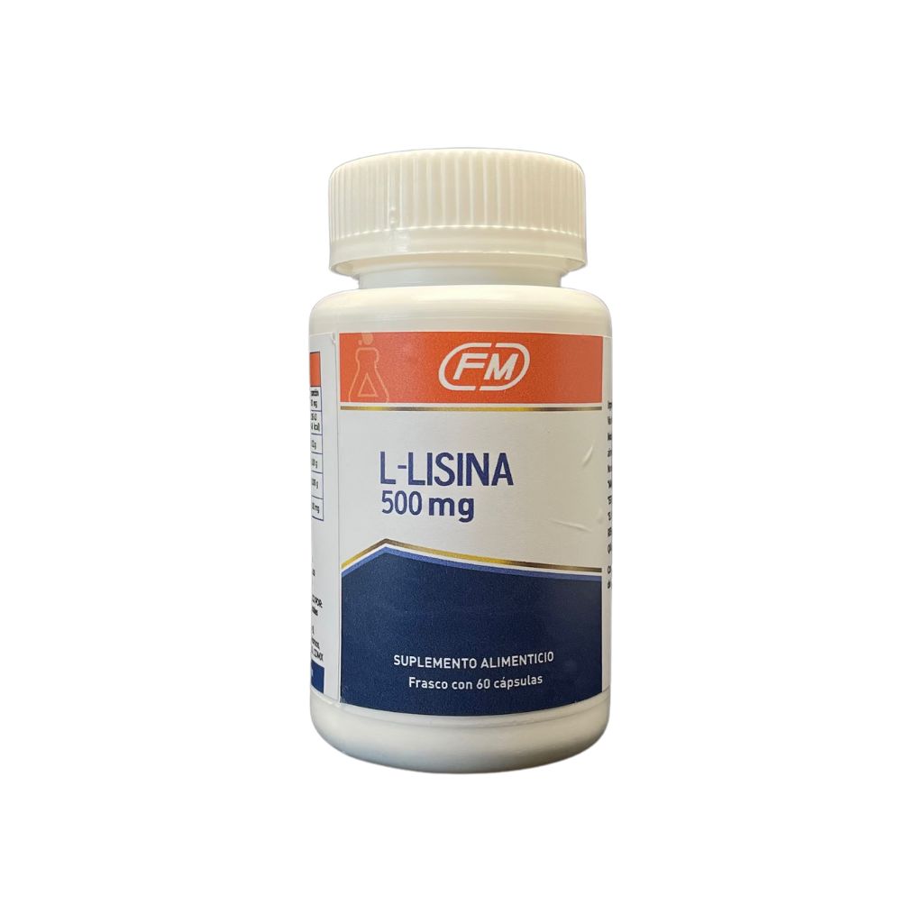L-lisina 500 mg, 60 caps.