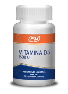 Vitamina D3 1600 UI, 90 caps.