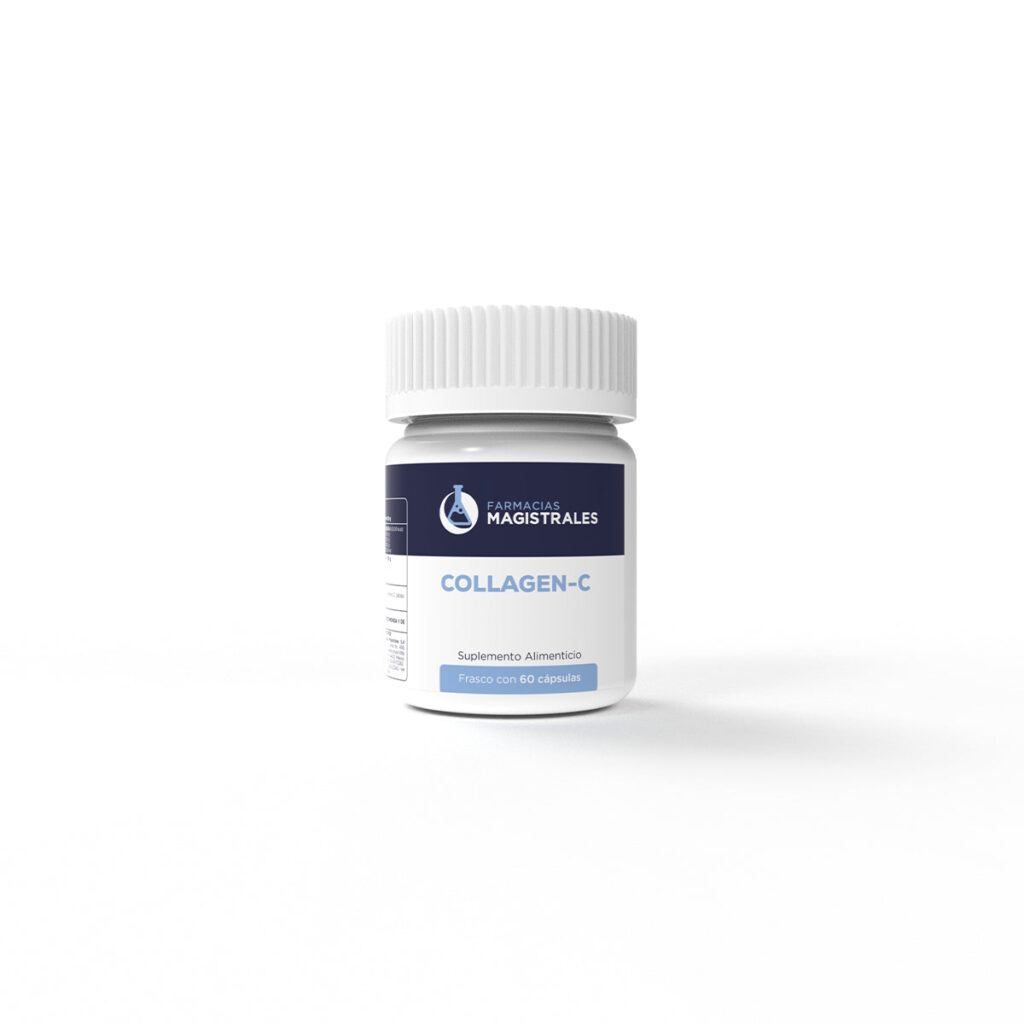 Collagen-C Colágeno Marino + Ácido Hialurónico + Zinc + Vitamina C | 60 cápsulas | Farmacias Magistrales