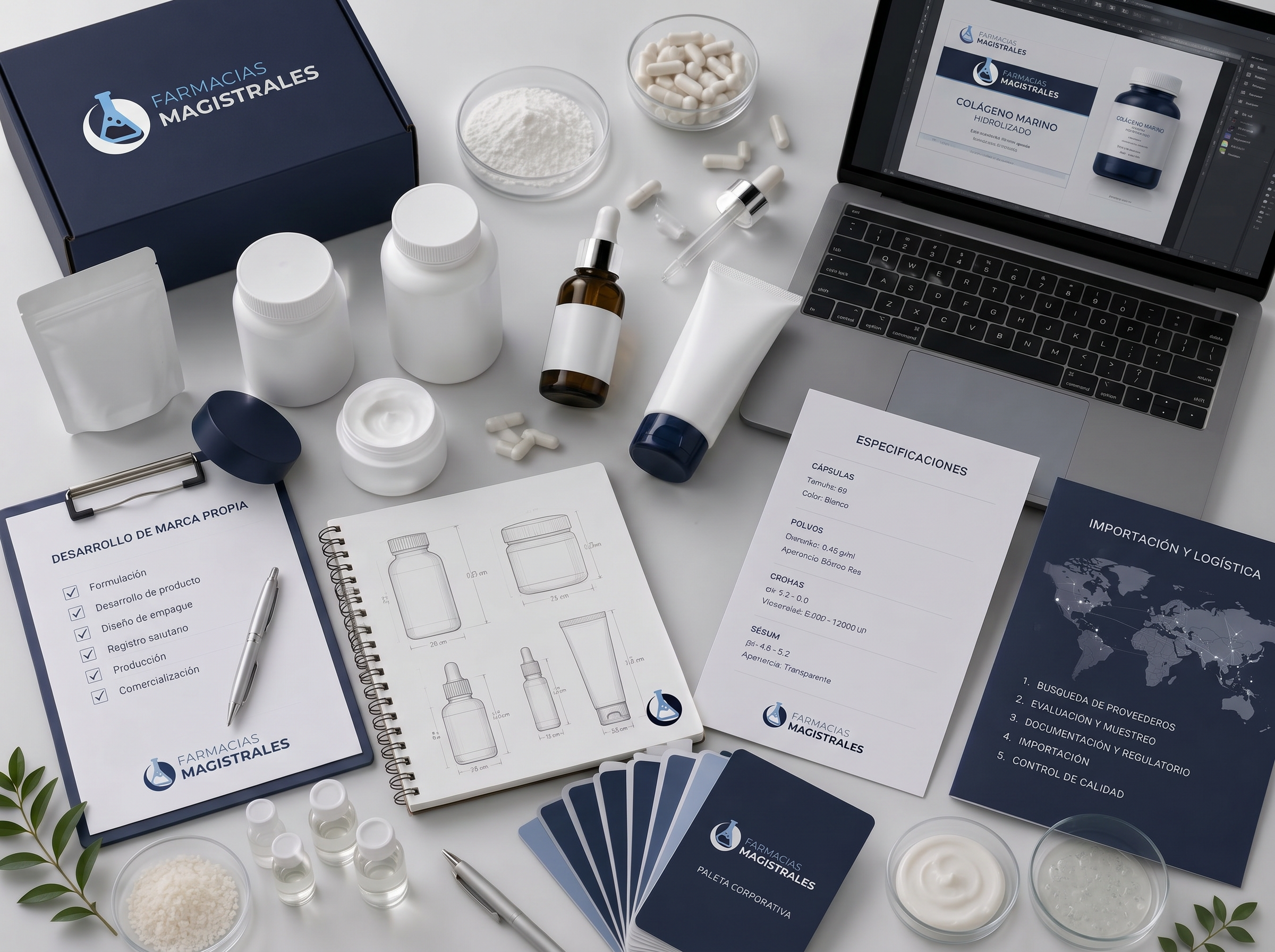 Desarrollo de marca propia e importación para productos farmacéuticos