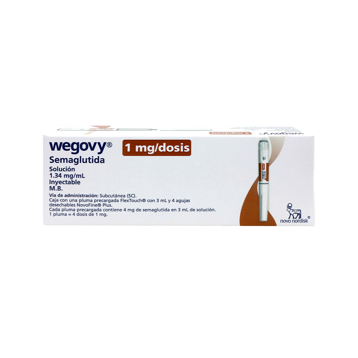 Wegovy FlexTouch Semaglutida 1 mg 3 ml | Pluma precargada