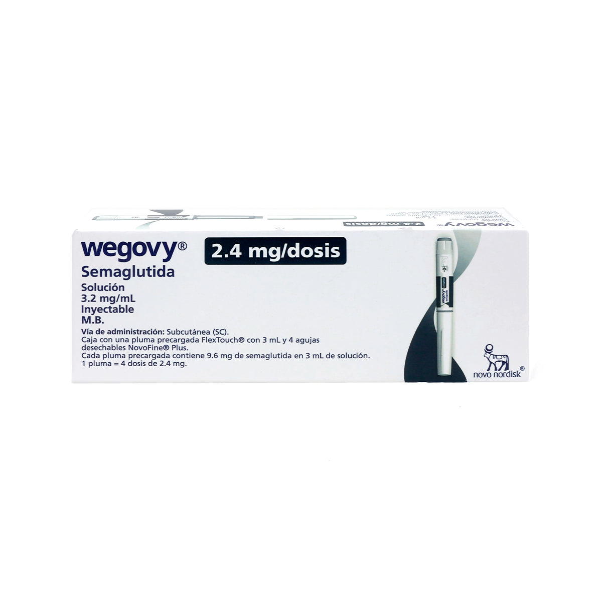 Wegovy FlexTouch Semaglutida 2.4 mg 3 ml | Pluma precargada