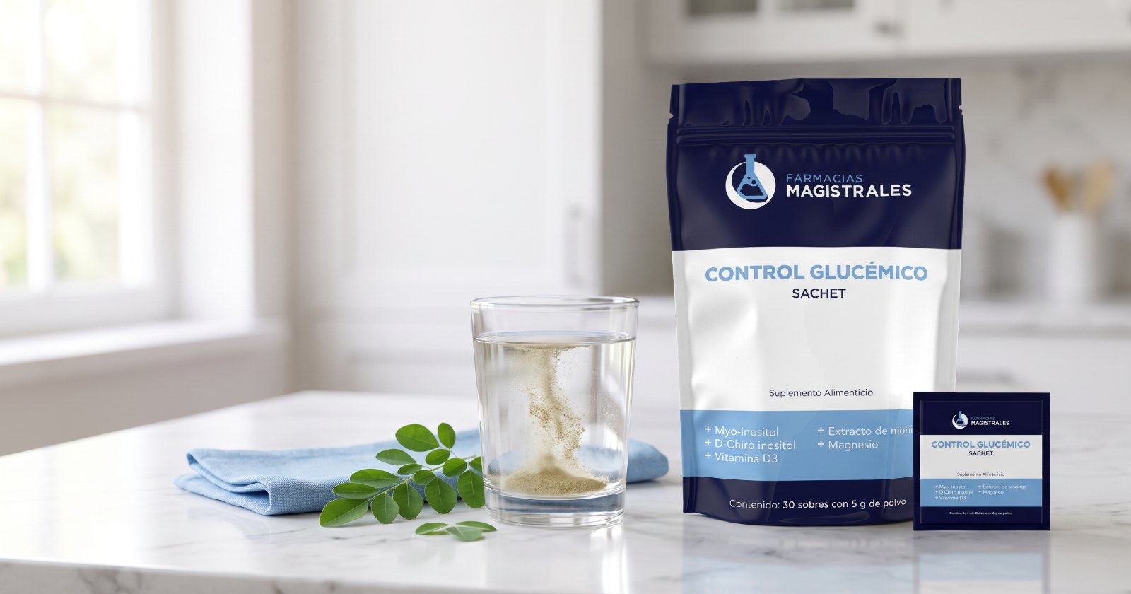 Control Glucémico en sachet con myo-inositol de Farmacias Magistrales